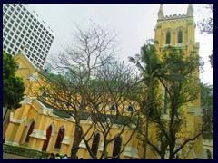 St John's Cathedral is an anglical cathedral on Garden Road. Completed in 1849, it is the oldest surviving western building in Hong Kong, and the seat of the archbishop of HK.